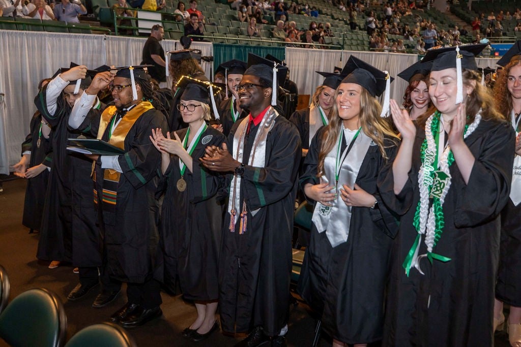 CSU Commencement Honors Spring 2022 Graduates at Wolstein Center
